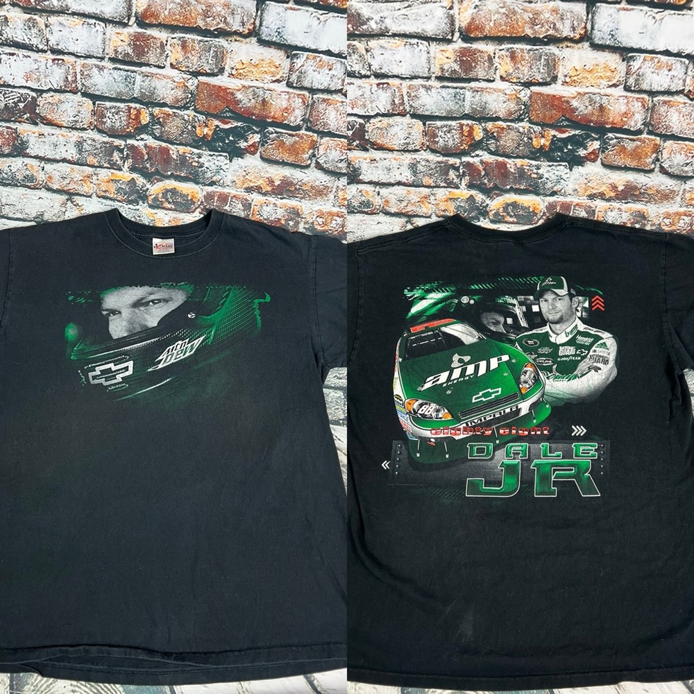 Dale Earnhardt Jr.‎ Mountain Dew T-Shirt Amp Racing Black Size XL